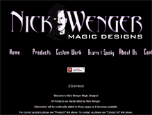 Tablet Screenshot of nickwengermagic.com